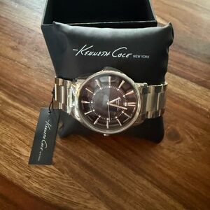 Men’s Kenneth Cole Silver and Black Watch